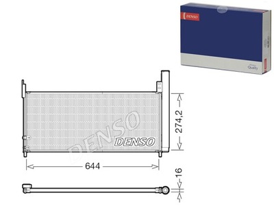 CONDENSADOR DE ACONDICIONADOR CON OSUSZACZEM TOYOTA DENSO  
