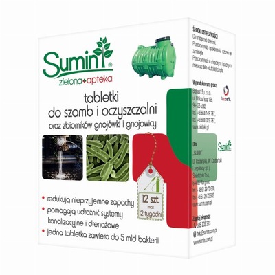 Biopreparat Do Szamb - Tabletki 12 szt. Sumin