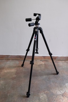 statyw Manfrotto 190CLB + głowica Manfrotto 141RC - BTFOTO KOMIS