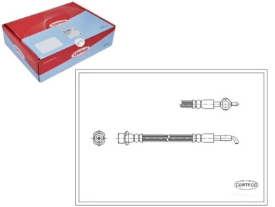 Corteco шланг тормозной toyota previa 2.4 tcr2_ фото №1