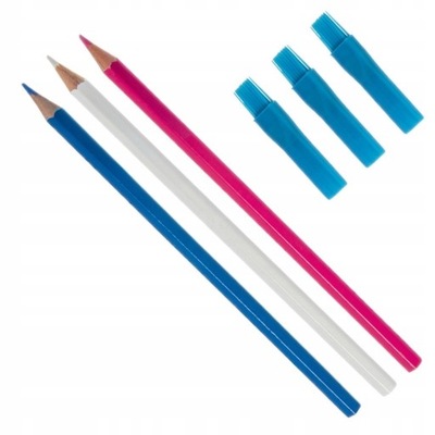 Ołówek Krawiecki Kreda Kredka Krawiecka W Ołówku Pędzelek - 3sztuki