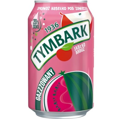 TYMBARK Gazzzowany Napój jabłko-arbuz puszka 330ml