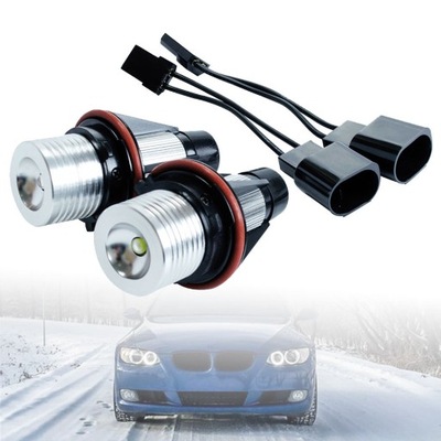 2 PCS. RINGS LED MARKER 10WAT FOR BMW E39 E65 E87 E53 E60  