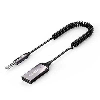 RECEPTOR SONIDO ADAPTADOR AUDIO BLUETOOTH 5.3 CABLE USB AUX JACK NEGRO  