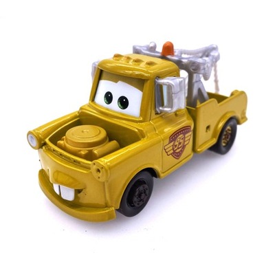 DISNEY MATTEL CARS AUTA ZŁOMEK TOW MATER ZŁOTY