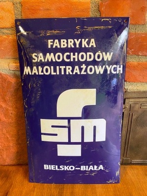 Szyld, reklama blacha, emalia