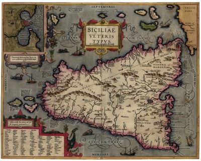 SYCYLIA Mapa 60x80cm 1592r. M30