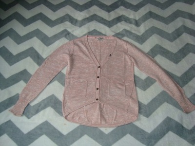 next sweter sweterek różowy pudrowy róż 140