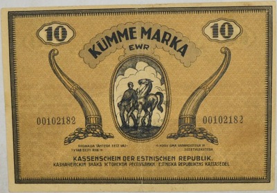 14.Estonia, 10 Marek 1919 rzadki, P.46, St.3+