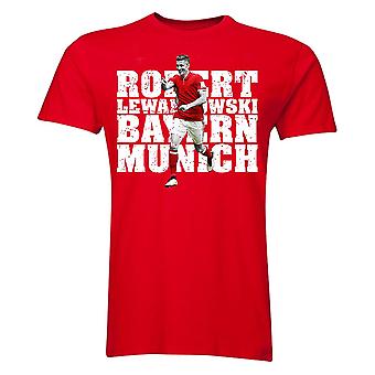 Robert Lewandowski Bayern Munich Player T-Shirt (Red)