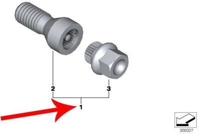 WITH BMW SCREW ZABEZPIECZAJACE BMW 1 F20 F21  