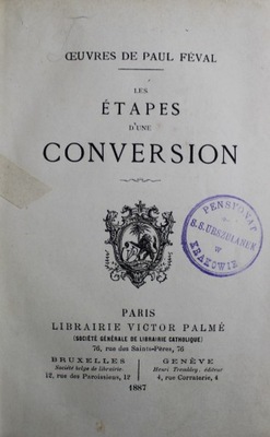 Les etapes dune concersion 1887 r.