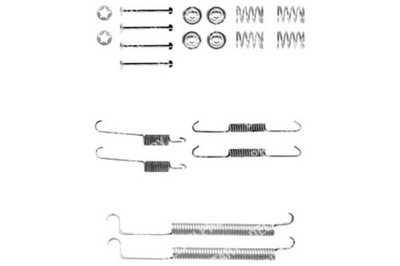 DELPHI ПРУЖИНЫ КОЛОДОК HAM. PEUGEOT ЗАД 406 228X40