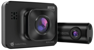 Navitel R250 DUAL Full HD Bateria, Zapalniczka Czarny