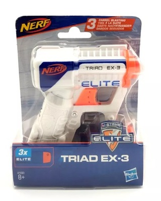 PISTOLET NERF N-STRIKE ELITE TRIAD EX-3 JAK NOWY!