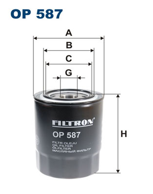 FILTRO ACEITES FILTRON OP587  