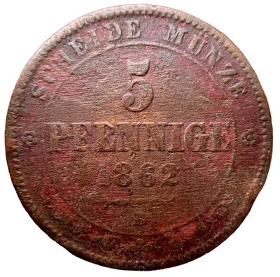 NumisMATI (nr. 290) 5 pfennig 1862