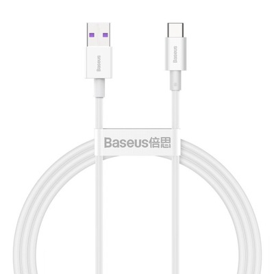 Kabel USB - USB typ C Baseus CATYS-02 biały 1 m