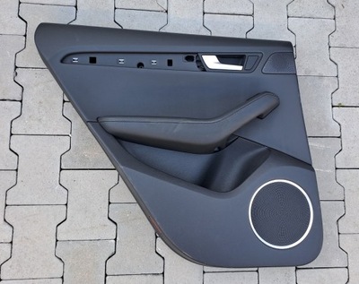 Audi q5 8r обшивка обивка дверь левый задняя кожа фото №1
