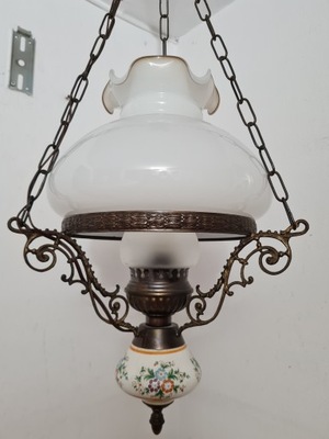 Stylowa lampa Wisząca z ceramiką żyrandol
