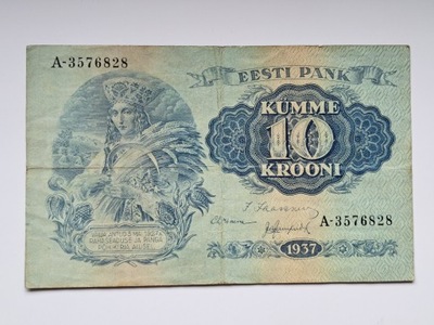 Estonia 10 krooni 1937 rok. Seria A