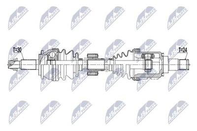 ПОЛУОСЬ ПРИВОДНАЯ TOYOTA VERSO 2.0D-4D 09- \/LEWA\/ фото