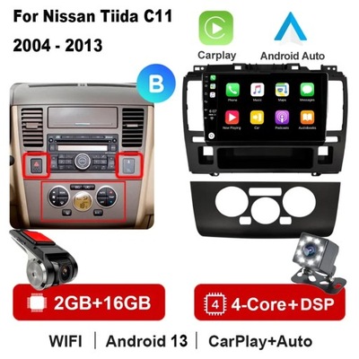 NAVEGACIÓN GPS DSP RADIO DE AUTOMÓVIL CON ANDROIDEM PARA NISSAN TIIDA C11 2004-2013 CARPLAY  