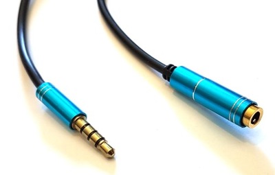 Kabel Przedłużacz do słuchawek jack 3,5mm 4pin 2m