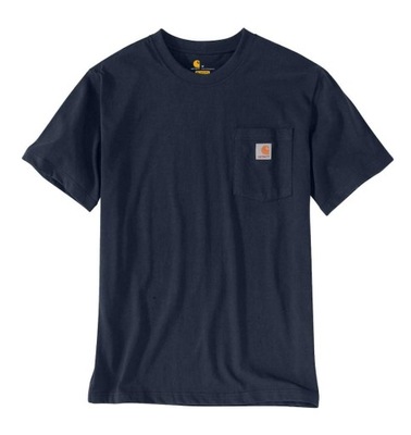 CARHARTT koszulka z kieszonką K87 granatowa XL