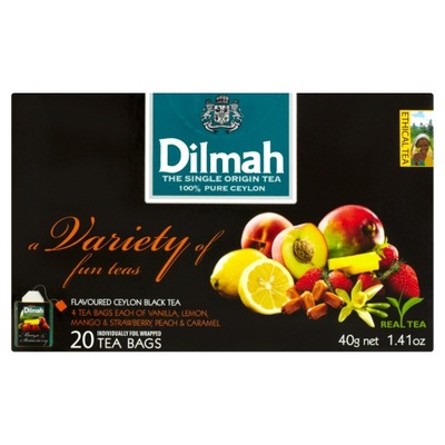 Dilmah Zestaw Czarnych Aromatyzowanych Herbat 40 G (20 Torebek)