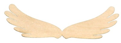 Skrzydła Anioła Drewniane 10 cm/ 3cm dekor