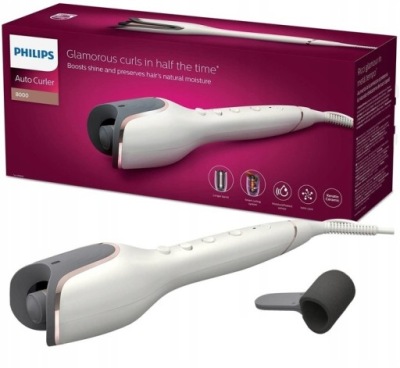 LOKÓWKA AUTOMATYCZNA PHILIPS AUTO CURLER 8000 BHB878/00 BIAŁA