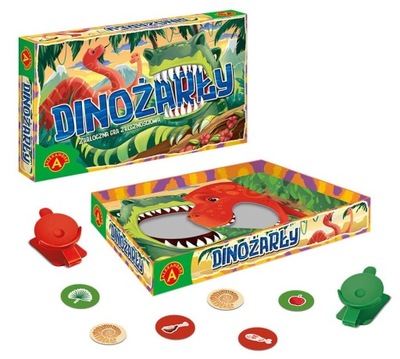Gra zręcznościowa Dinożarły Katapulty z Żetonami Alexander