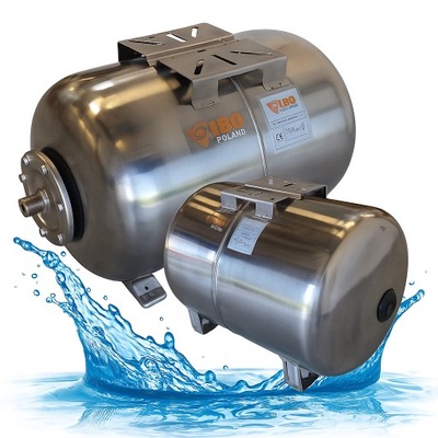 ZBIORNIK PRZEPONOWY POZIOMY 50L INOX IBO STALOWY