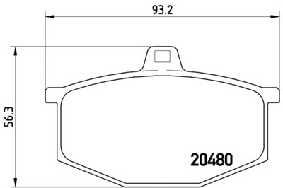 BREMBO КОЛОДКИ ТОРМОЗНЫЕ RENAULT 4 112_ 04 62-12 93 RENAULT 4 BOX R21_