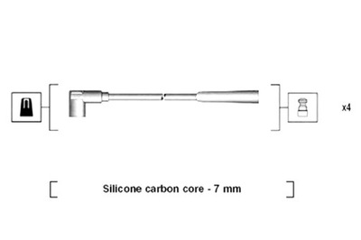MAGNETI MARELLI JUEGO TUBOS DE ENCENDIDO CITROEN EVASION XANTIA  
