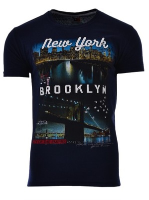 KOSZULKA T-SHIRT BROOKLYN GRANATOWA 2XL