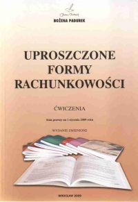 Uproszczone formy rachunkowości ćwiczenia Padurek