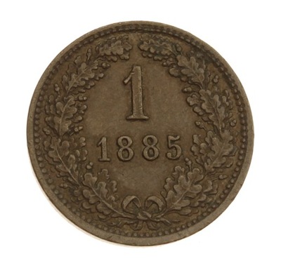 [M1267] Austria 1 kreuzer 1885