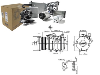 COMPRESOR DE ACONDICIONADOR TOYOTA FJ CRUISER LAND CRUISER PRADO 4.0  