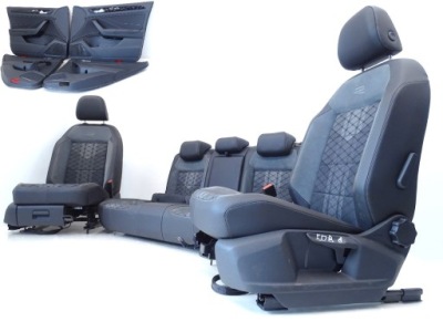 Kpl сидіння заднє сидіння оббивка + обшивки vw t-roc r-line підігрів ! фото №1