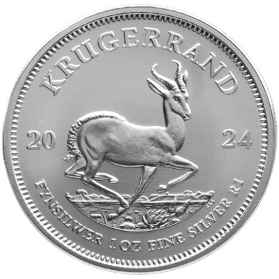 Krugerrand 1 uncja srebra 2024 rok moneta w kapslu