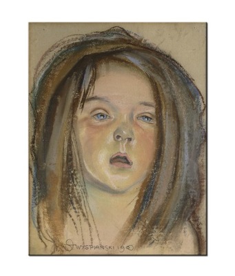 Stanisław Wyspiański - Głowa Helenki, piękny obraz