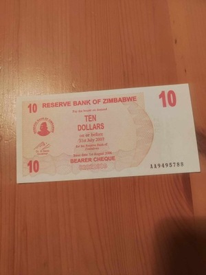 Zimbabwe - 10 Dolarów - 2006 - UNC