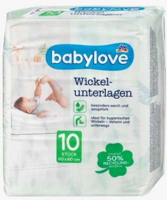 Babylove Podkłady do przewijania 10szt 60cmx60cm