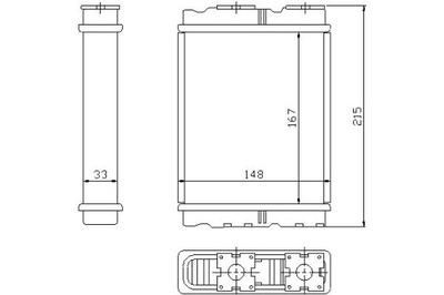 Nissens обігрівач 167x148x33 ford maverick mit фото №1