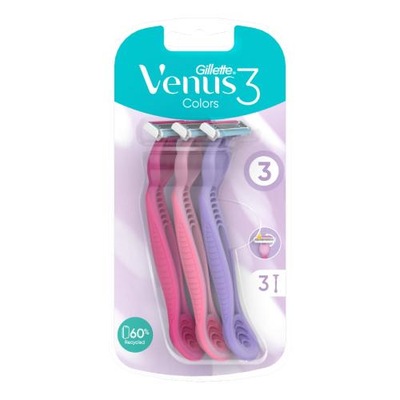 Gillette Venus 3 Colors Maszynki do golenia jednorazowe, 3 szt.