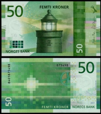 Norwegia 50 Korona 2017 P-53a UNC