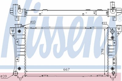 РАДИАТОР ВОДЫ NISSENS 60999A