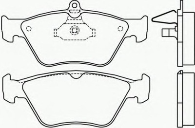 ZAPATAS HAM. PARTE DELANTERA OPEL OMEGA 94- 99, SAAB 900 93-  